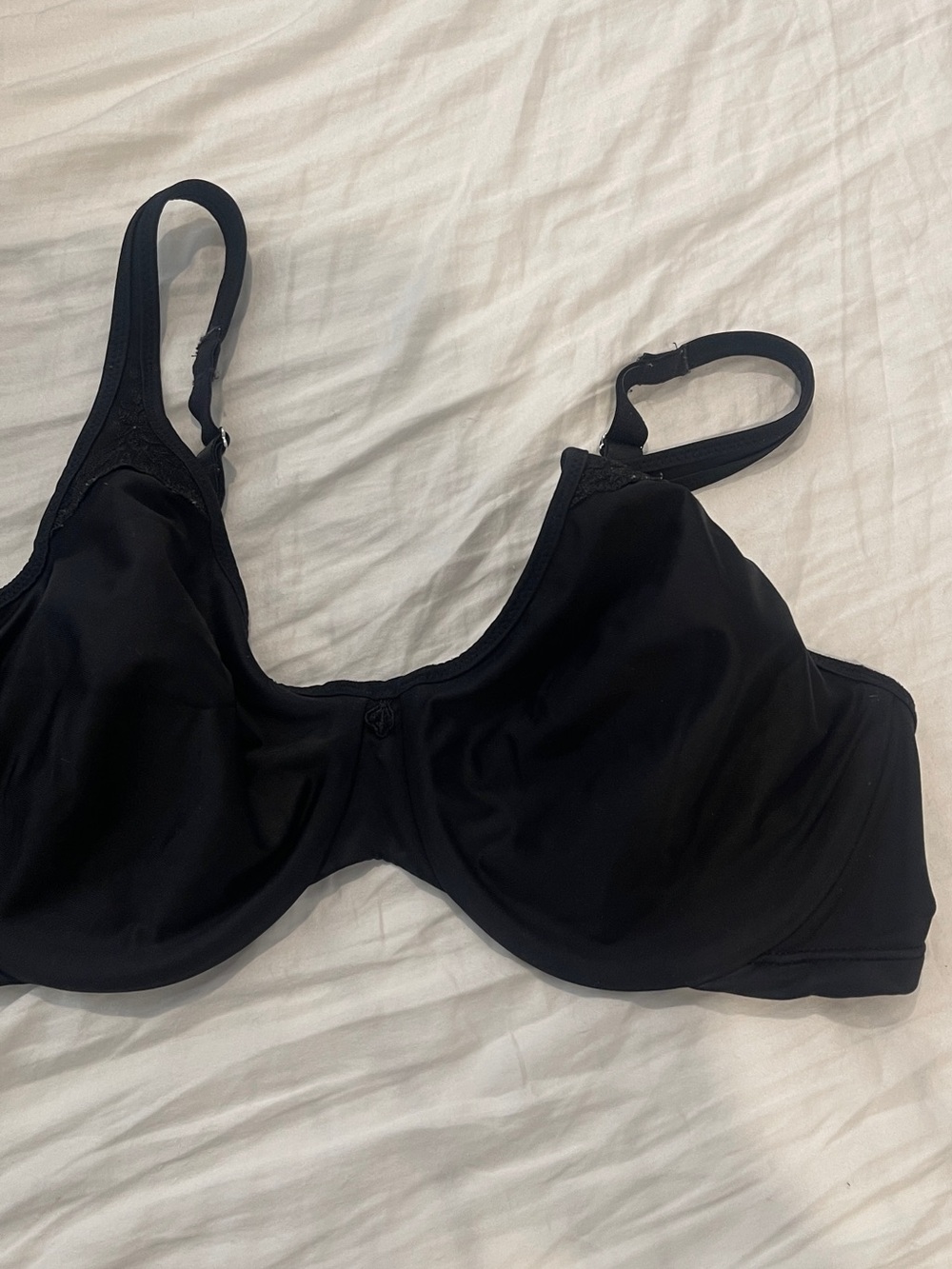 Black Women's Lace-Trim Tank Bra